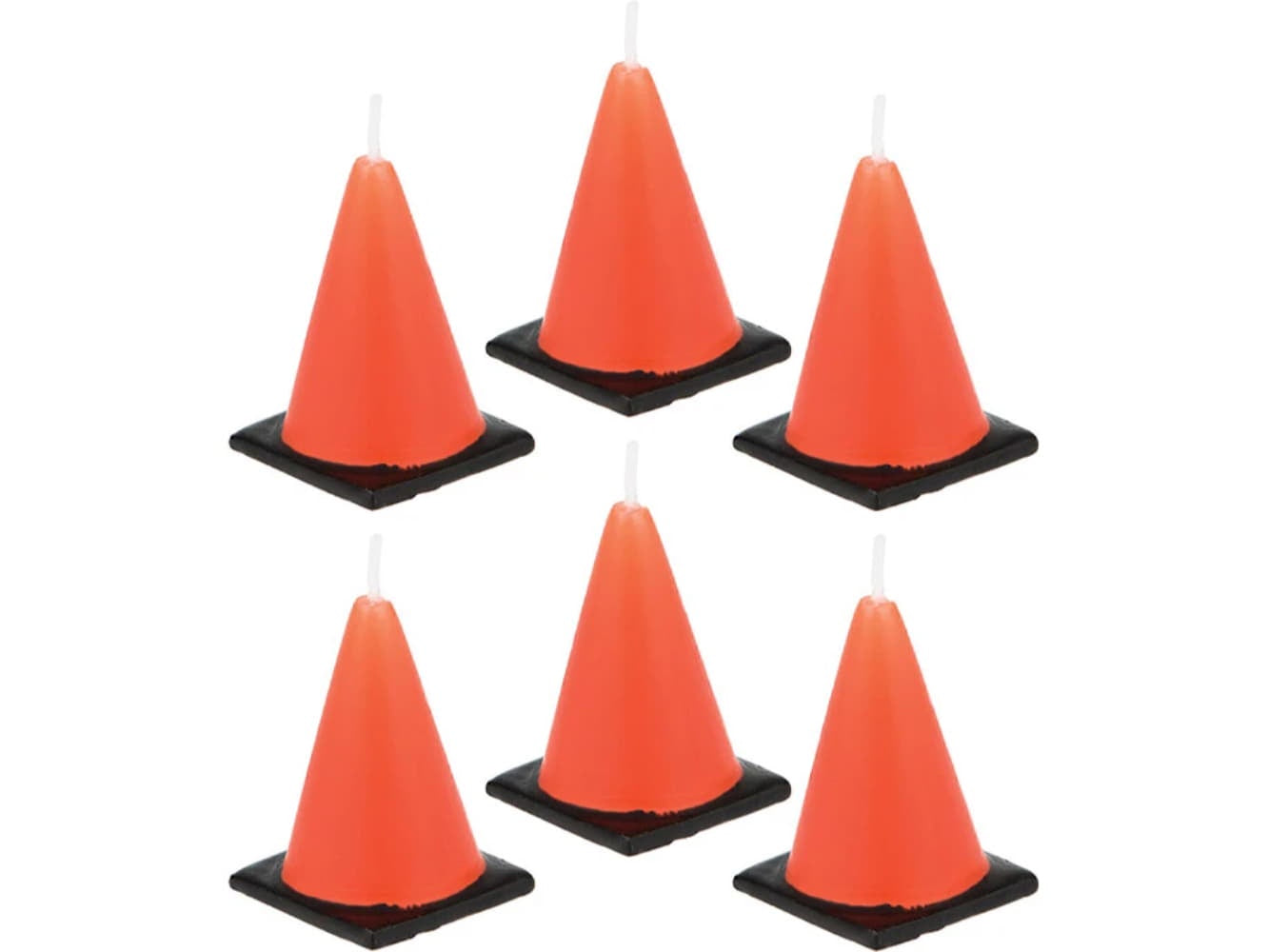 Construction Cone Candles-6Pk