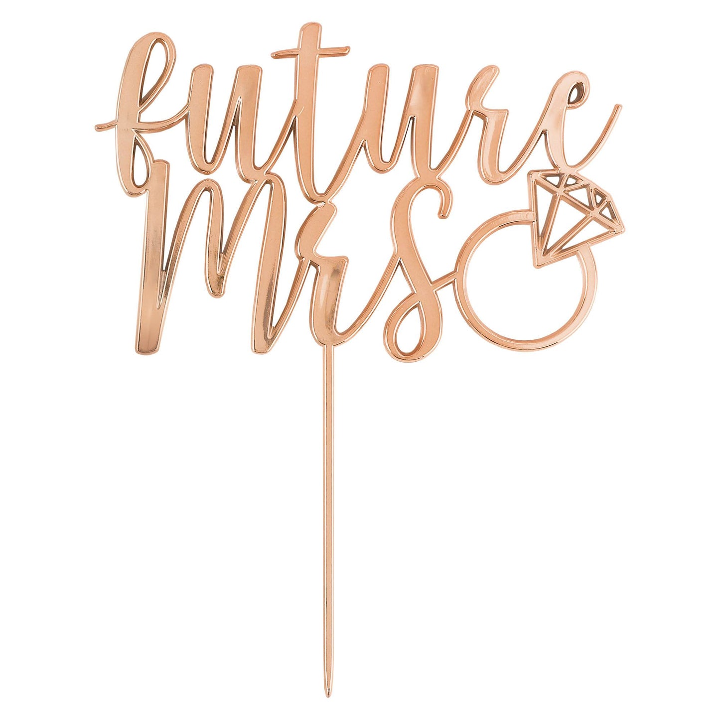 Cake Topper Rose Gold - Future Mrs