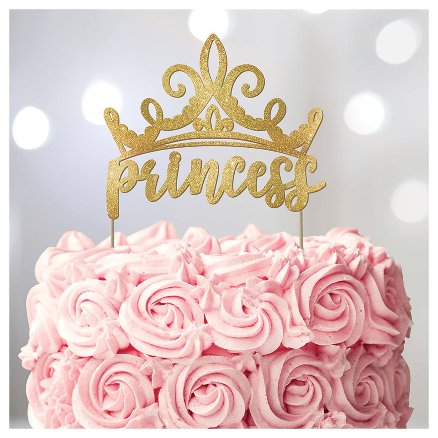 Princess Glitter Cake Pick