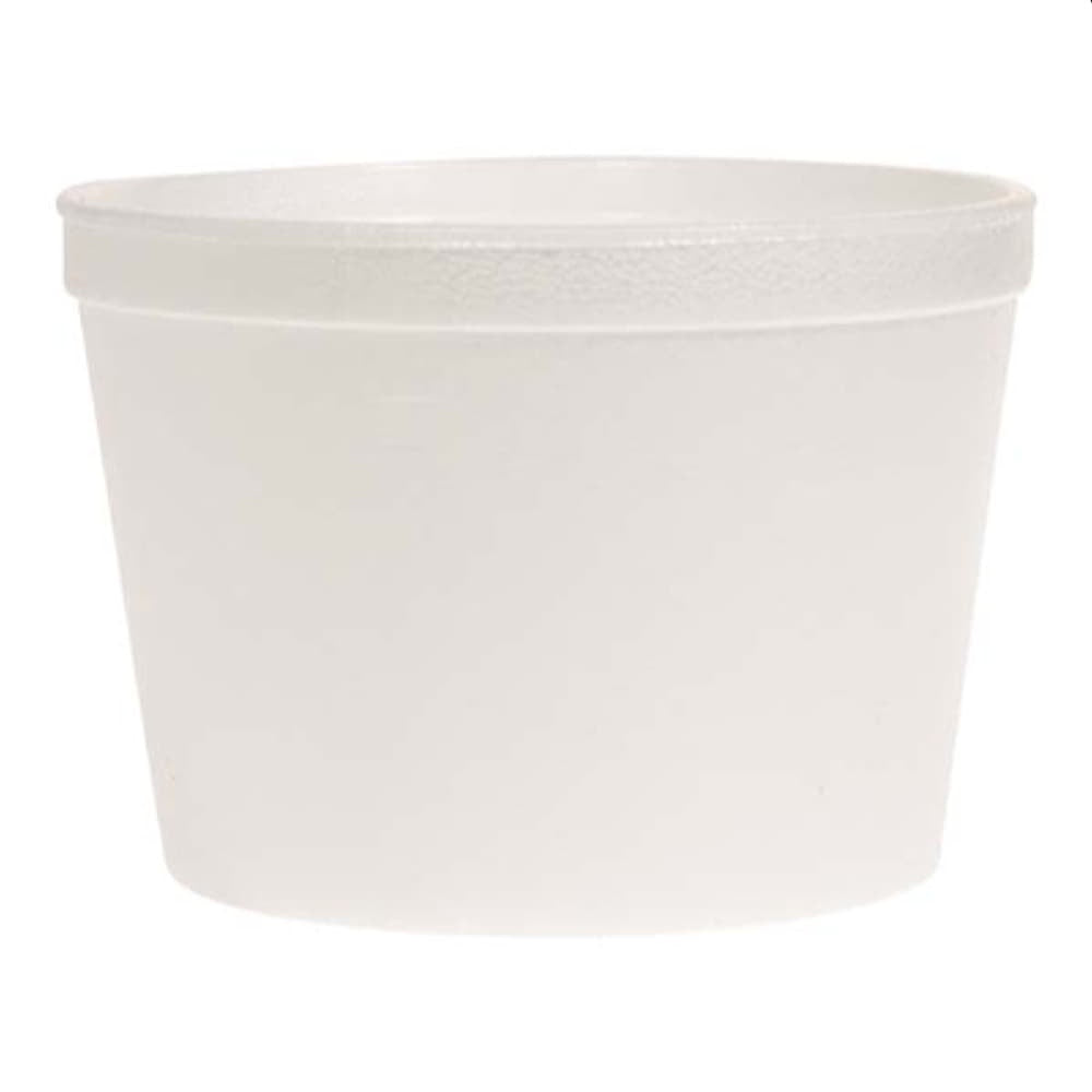 Fibracan 10 Oz Round Foam Cont (25Ct)