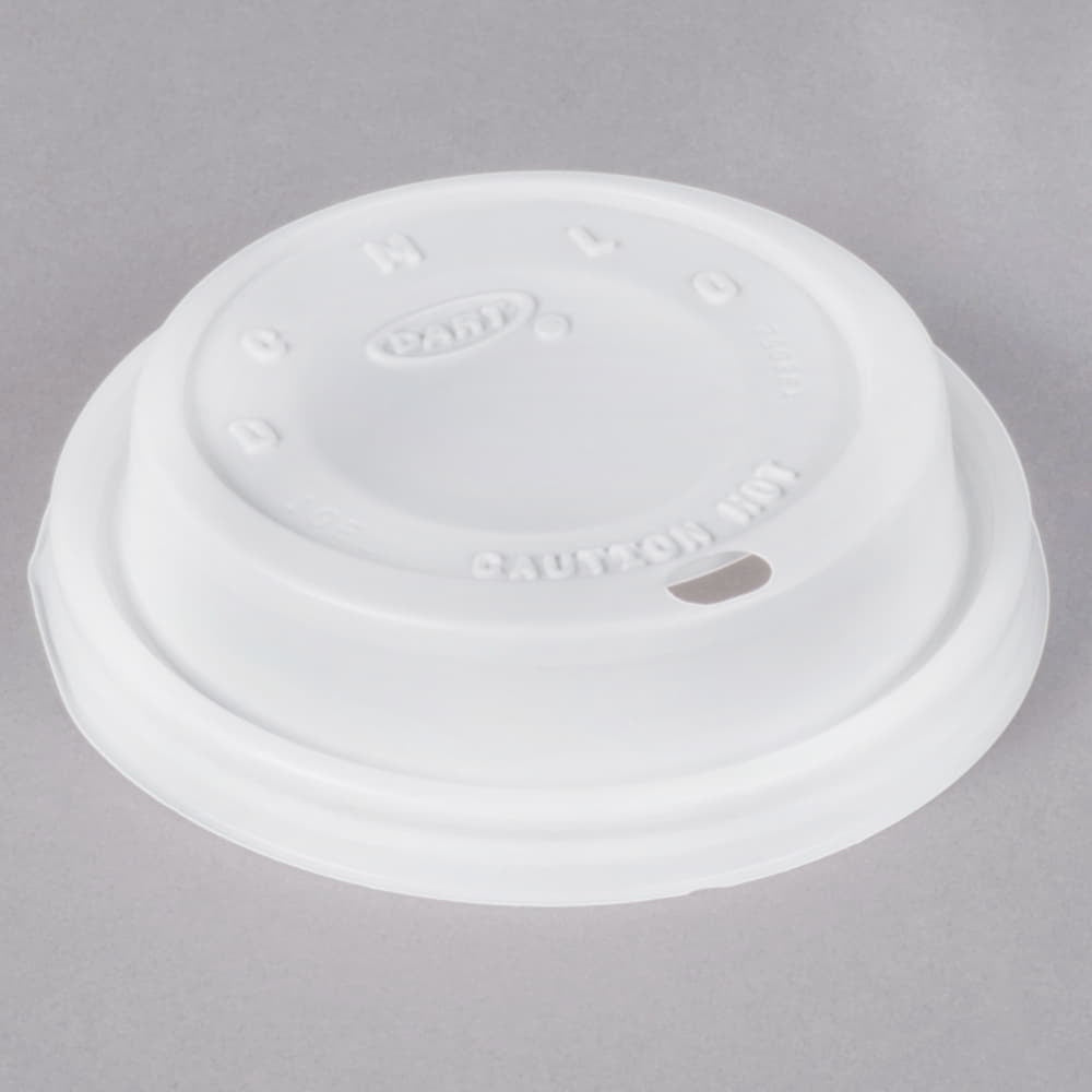 Dart White Dome Lid For 10Oz, 100Ct