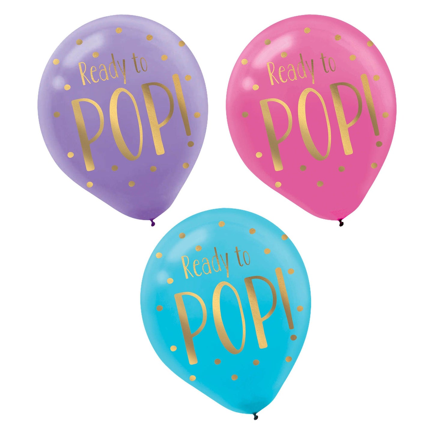 Ready To Pop Latex Balloons, 6Ct.