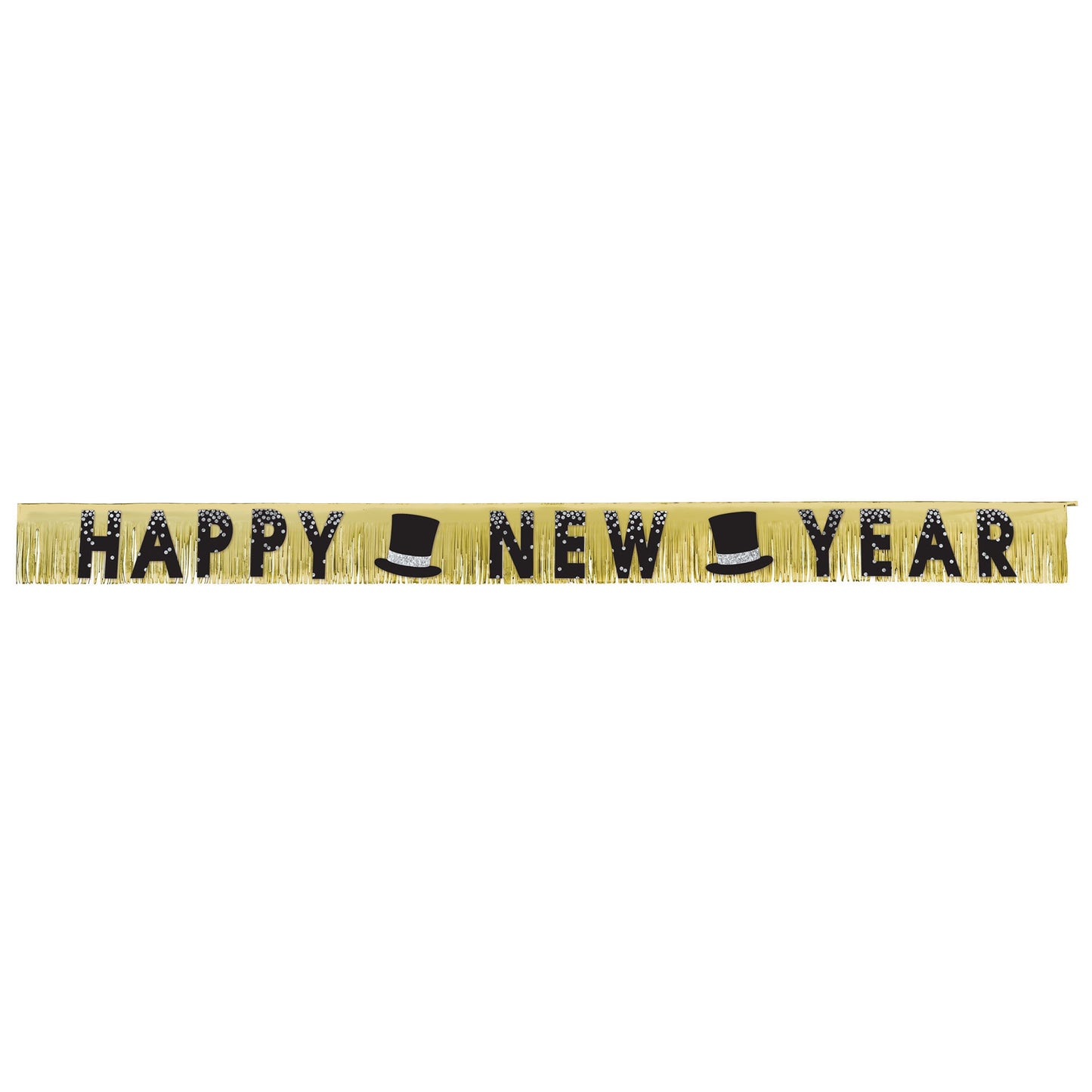 Nye Glitter Fringe Banner - 8Ft