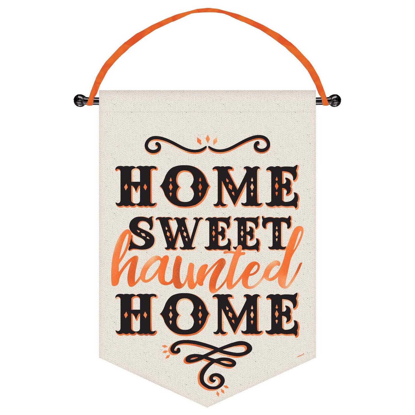 Home Sweet Haunted Home Canvas Banner