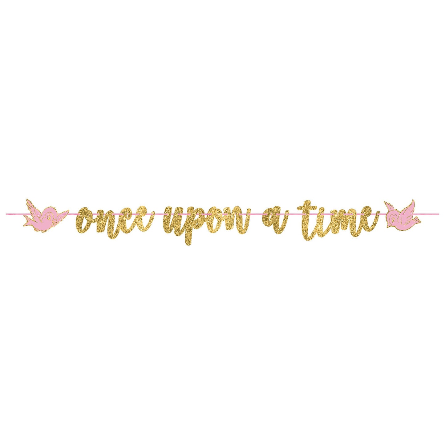 Once Apon A Time Glitter Banner