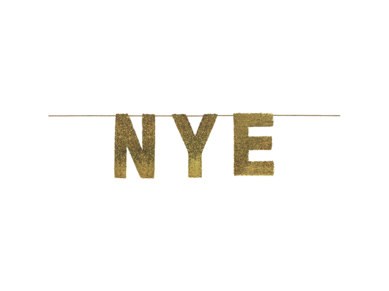 12' X 15" New Years Eve Oversized Sequin Banner