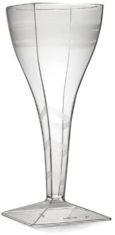 8oz. Clear Wine Glass- 6CT
