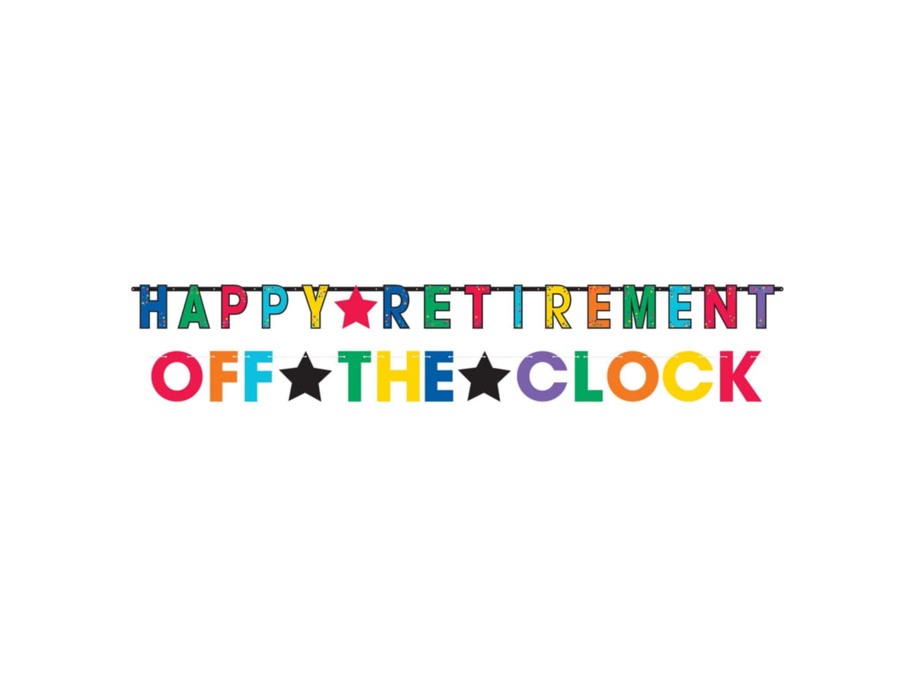 Officially Retired Jumbo Letter Banner Kit