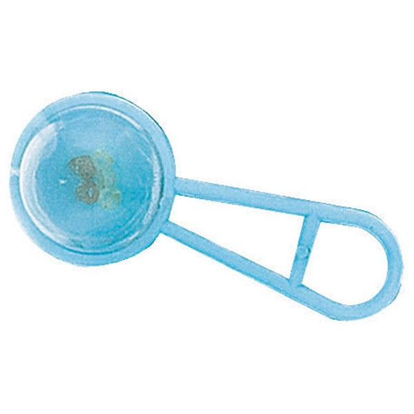 24 Mini Rattles Blue Baby Favors