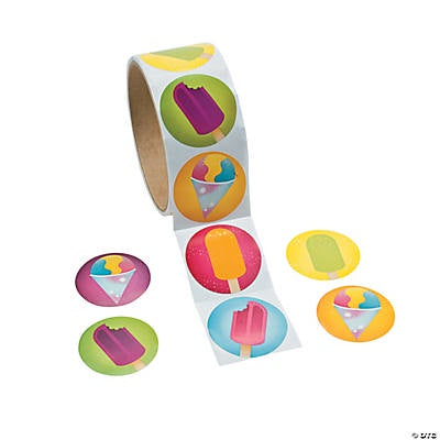 Paper Summer Treats Sticker Rolls