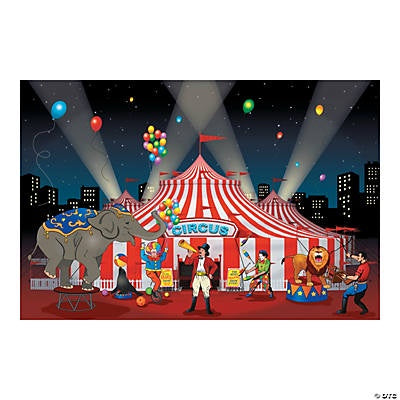 Plastic Carnival Backdrop Banner, 9 Ft. X 6 Ft.