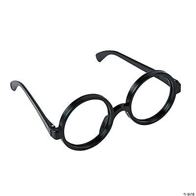Plastic Black-Rimmed Eyeglasses-Each