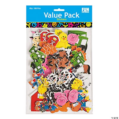 Foam Farm Animal Stickers