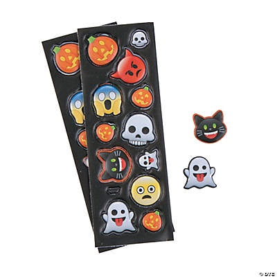Halloween Emoji Puffy Stickers