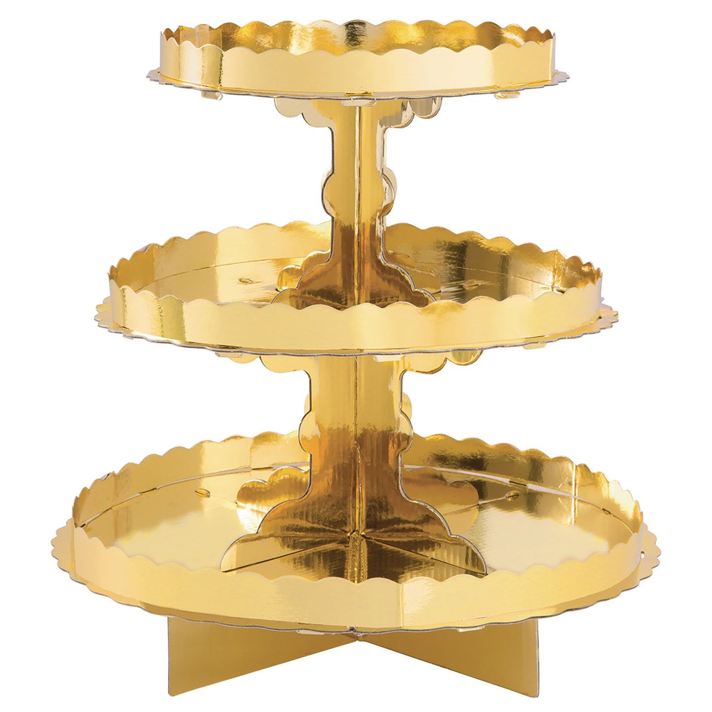 Treat Stand W/Border-Gold