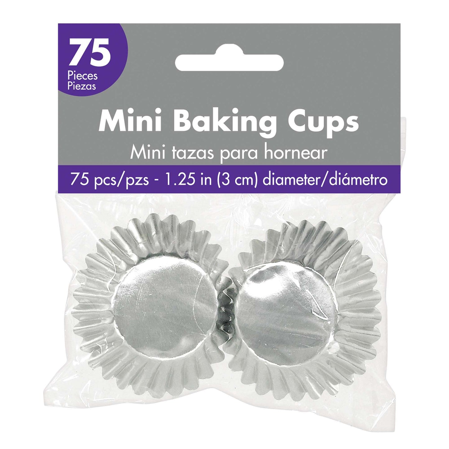 Mini Cupcake Cases - Silver