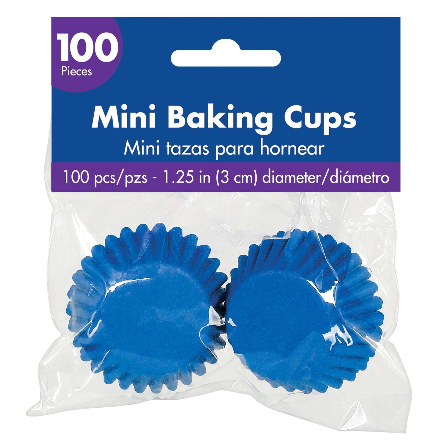 Mini Cupcake Cases - Bright Royal Blue