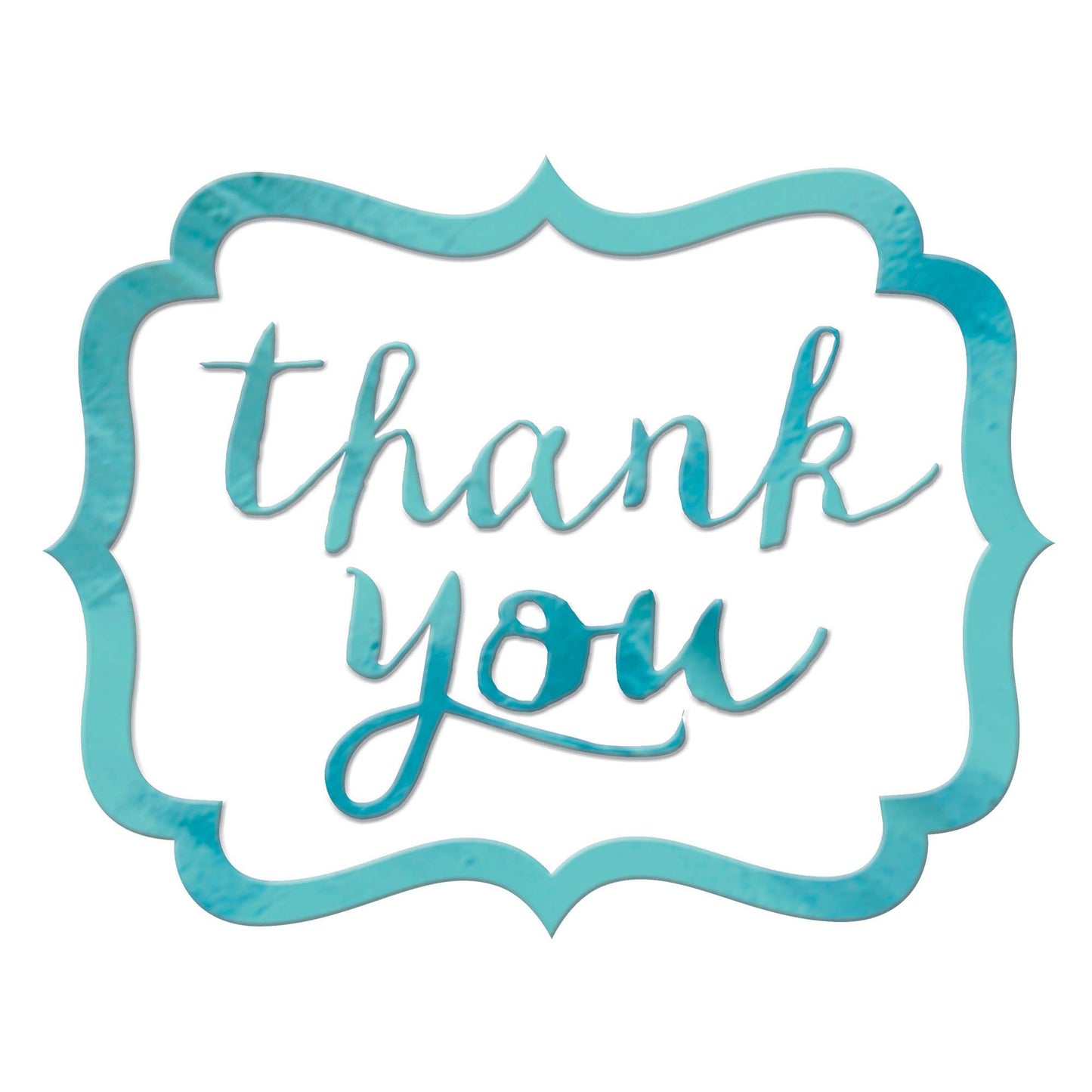 Thank You Stickers - Robins Egg Blue