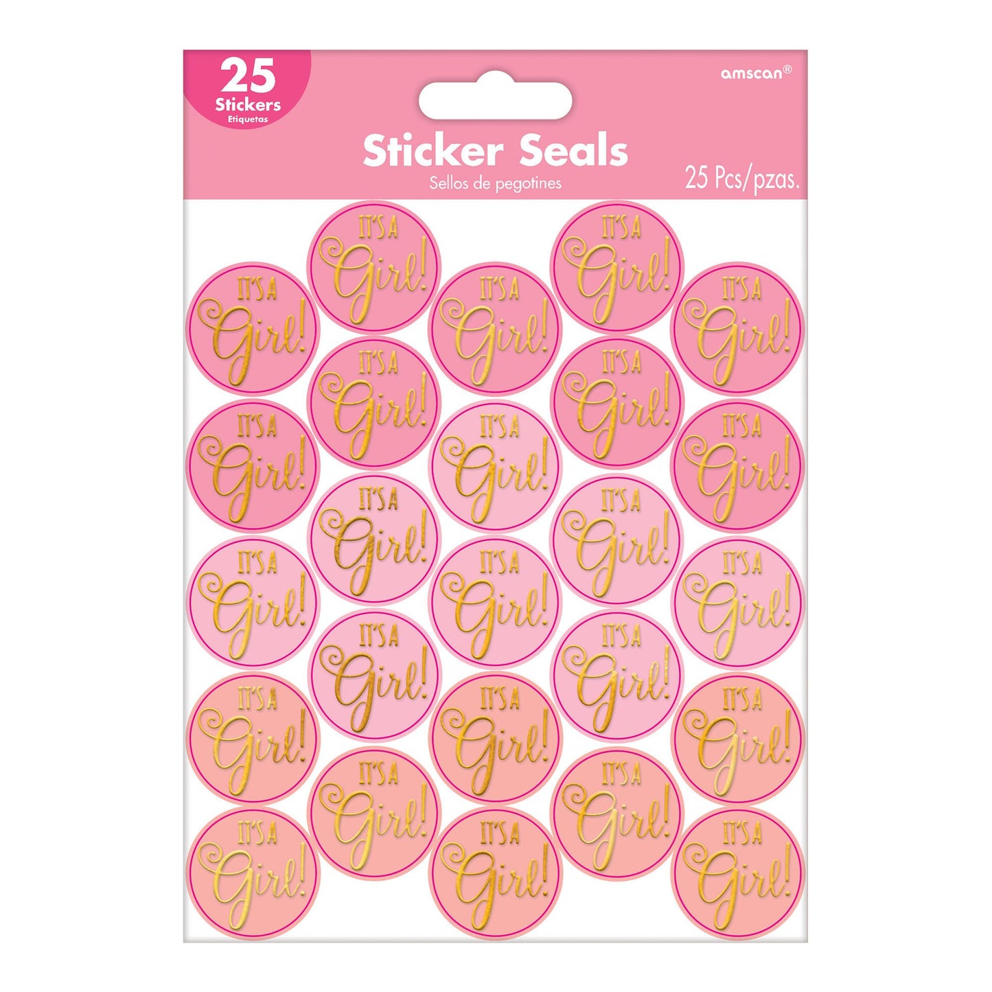 Its A Girl Sticker Seals