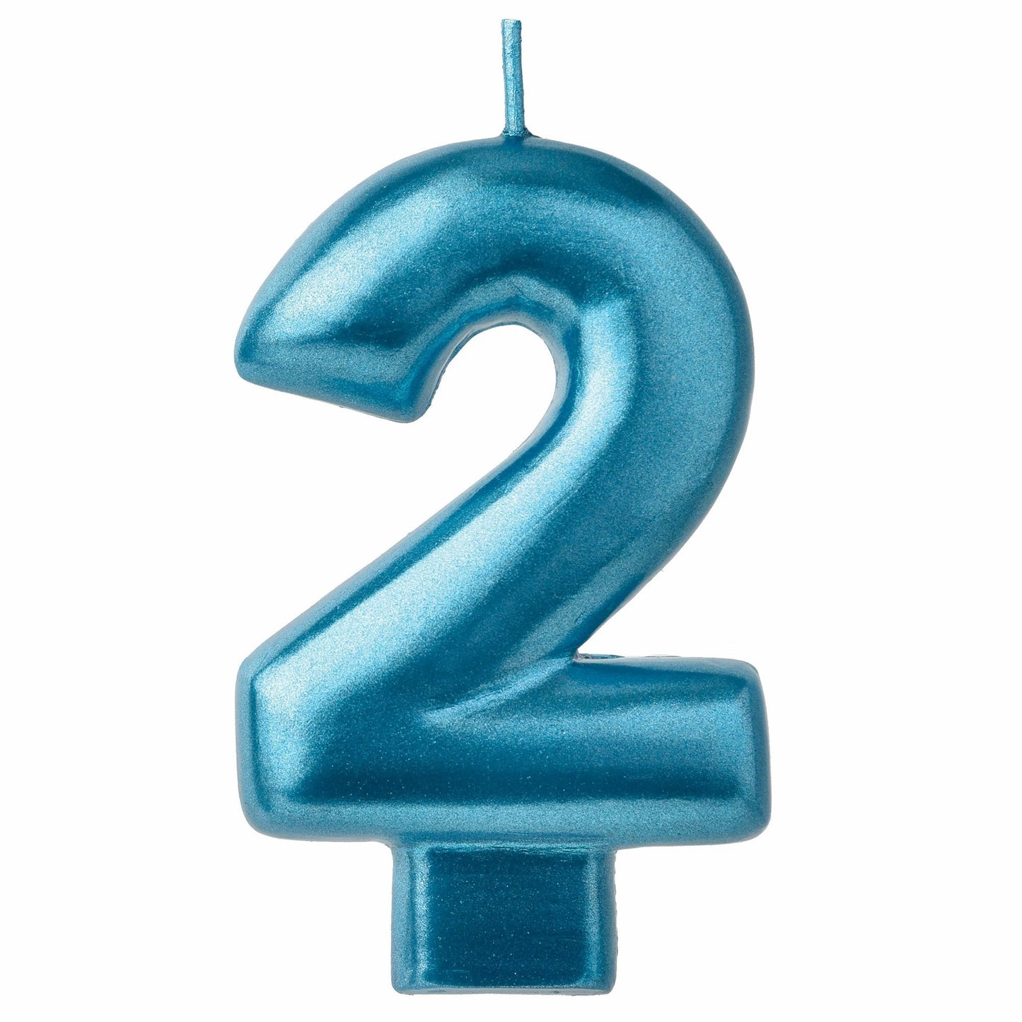 Numeral Candle #2-Blue