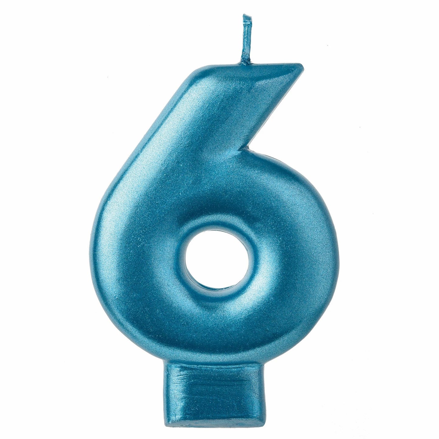 Numeral Candle #6-Blue