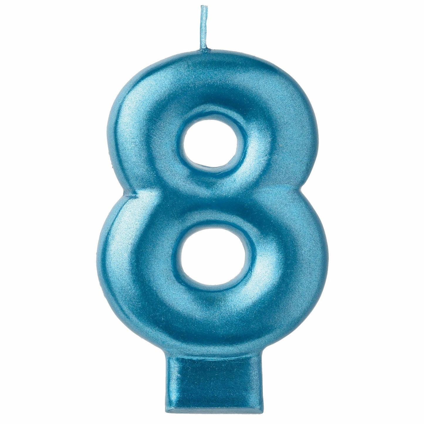 Numeral Candle #8-Blue