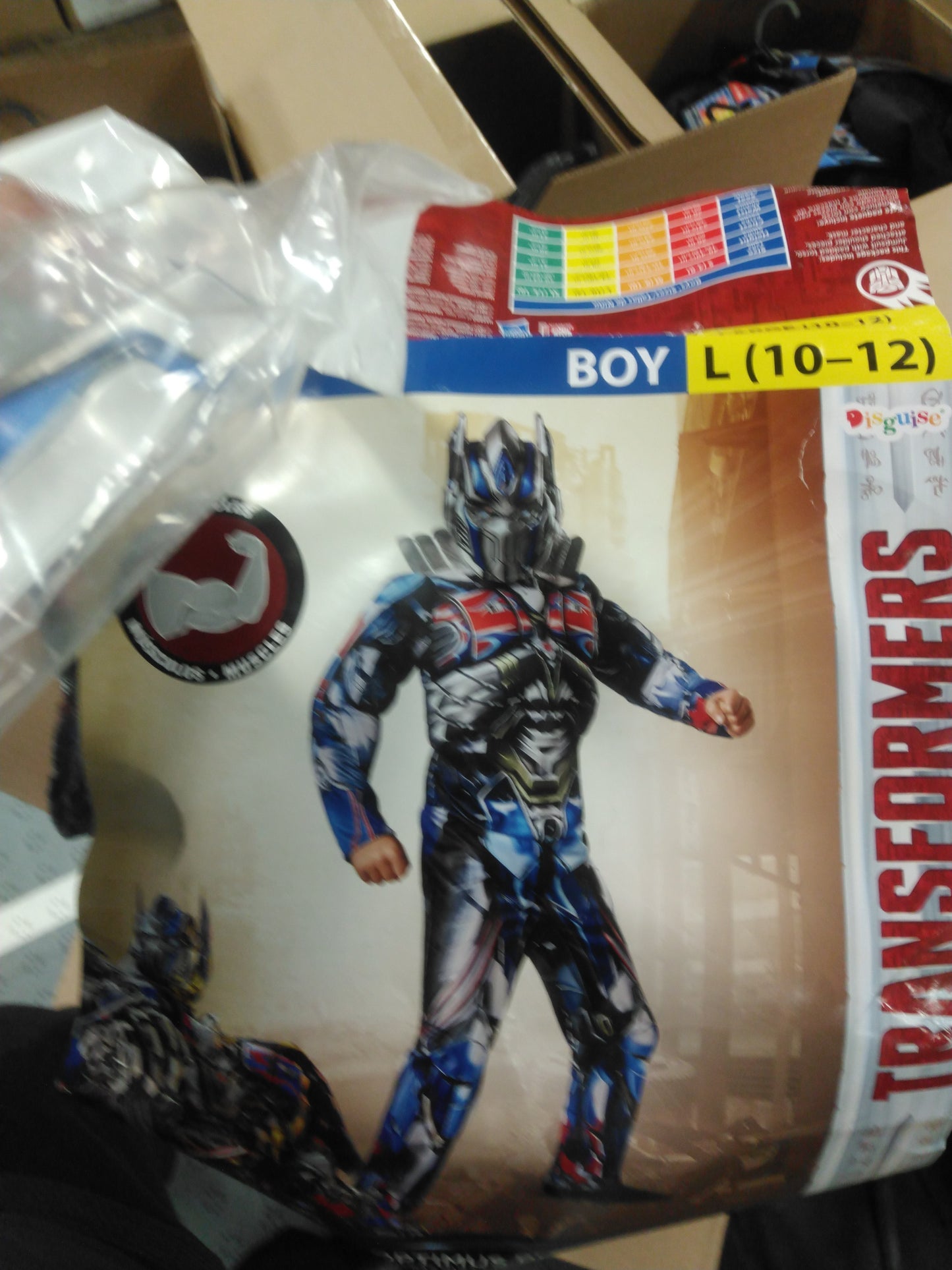 Transformers Optimus prime boy L 10-12