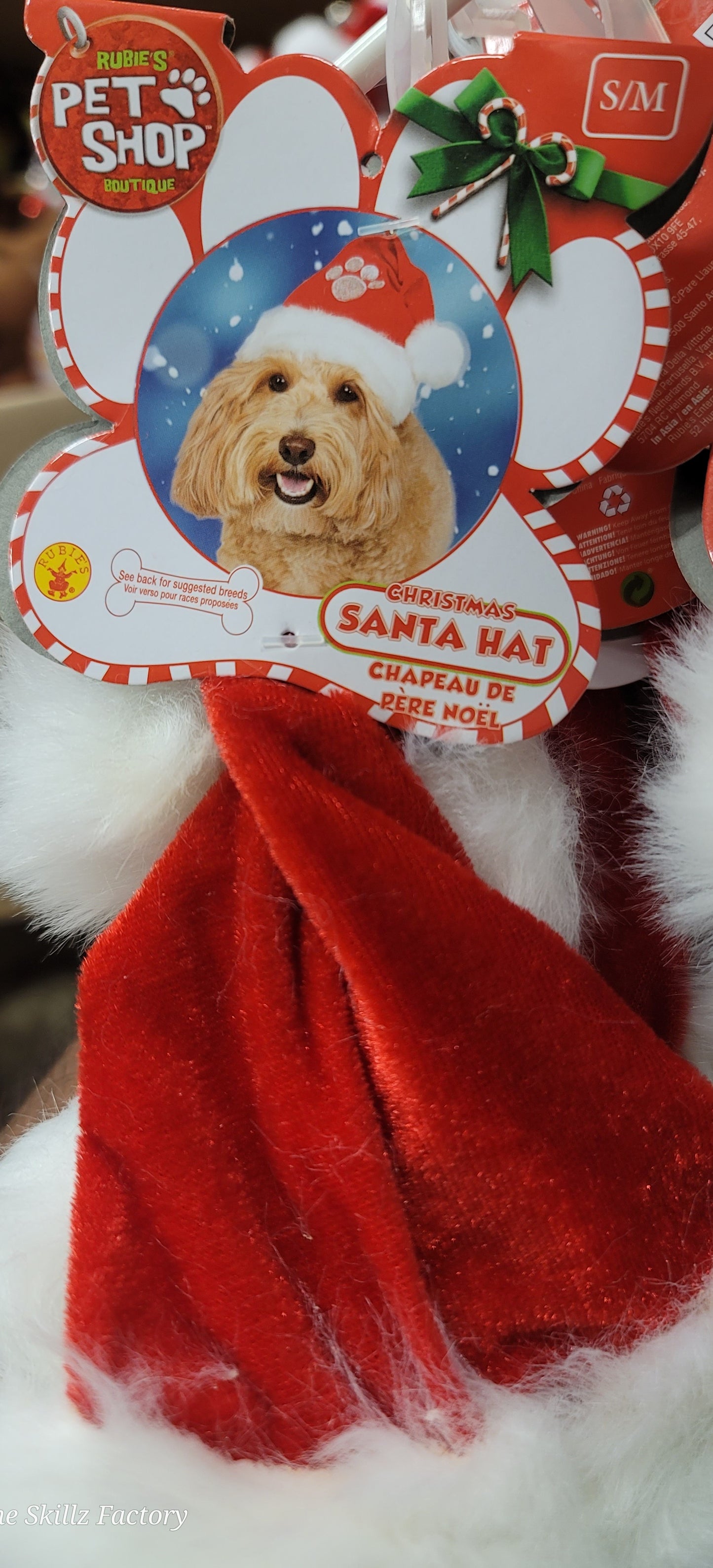 Dog CHRISTMAS Red SANTA HAT-S/M