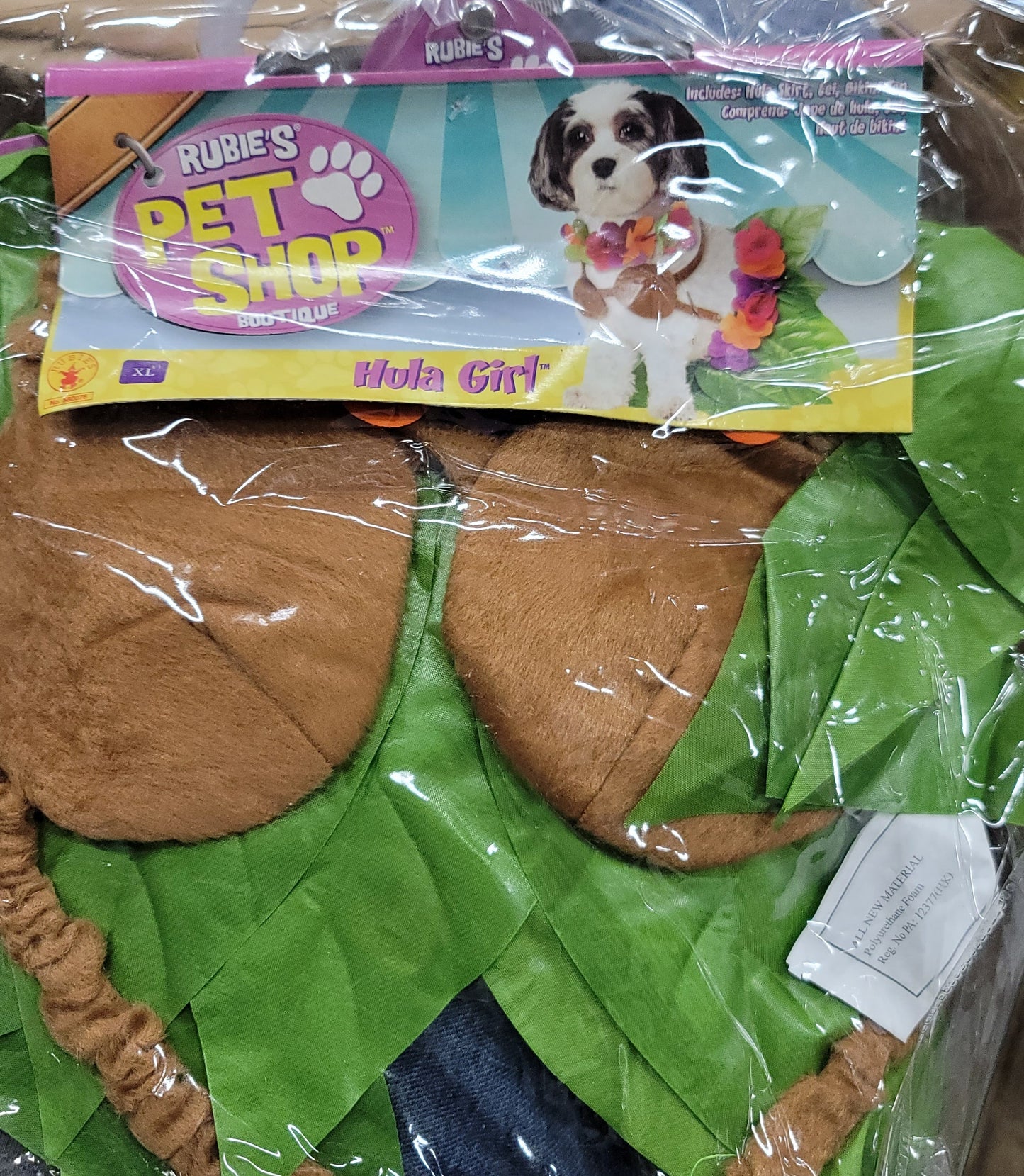 Dog Costume Hula Girl-XL