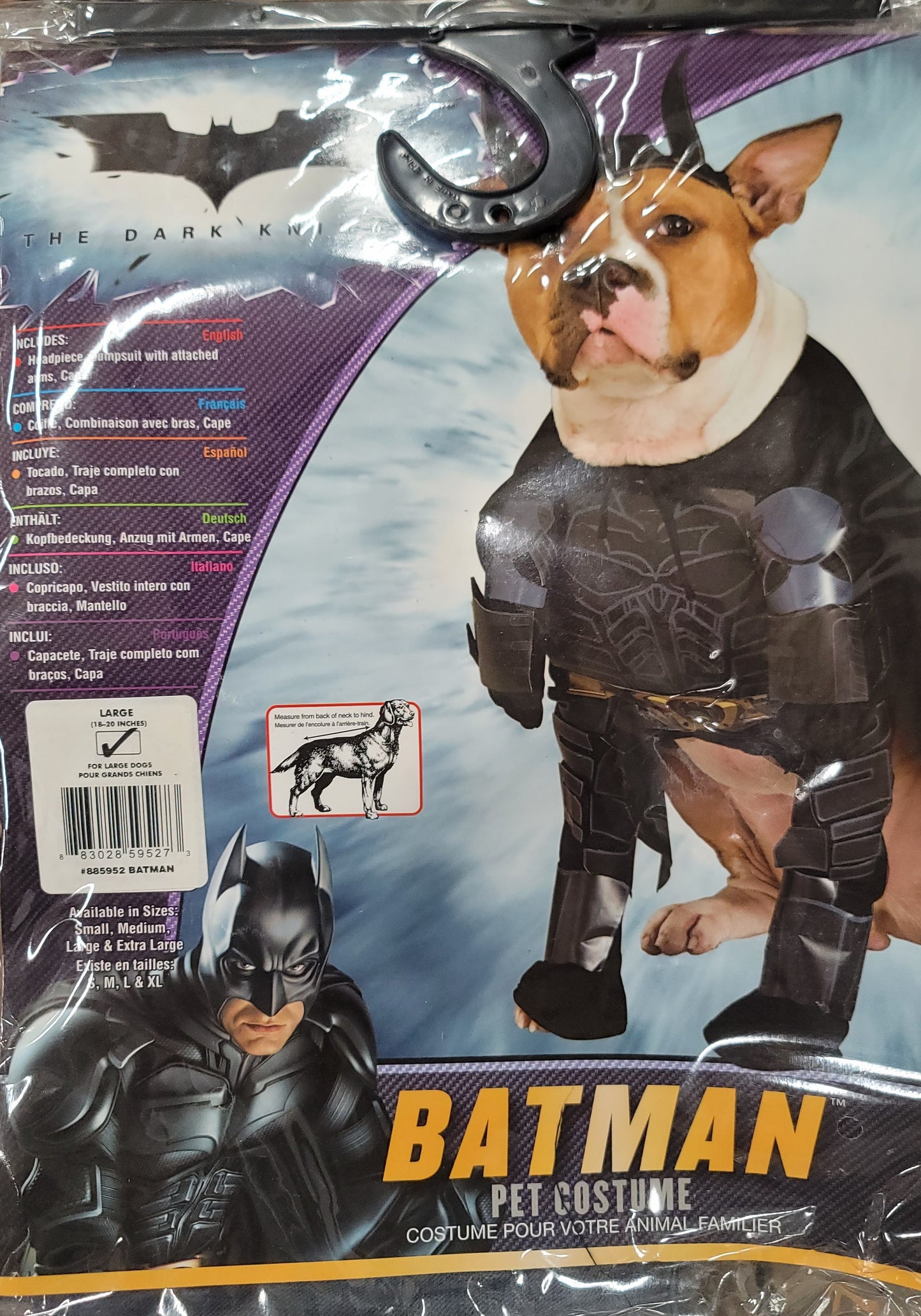 BATMAN Pet Costume 885952 Large