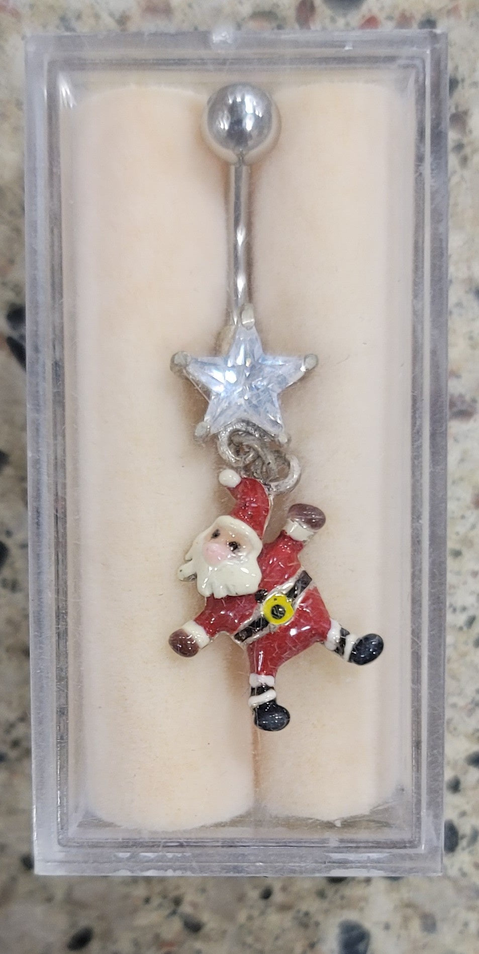 Santa Star Dangle Earring