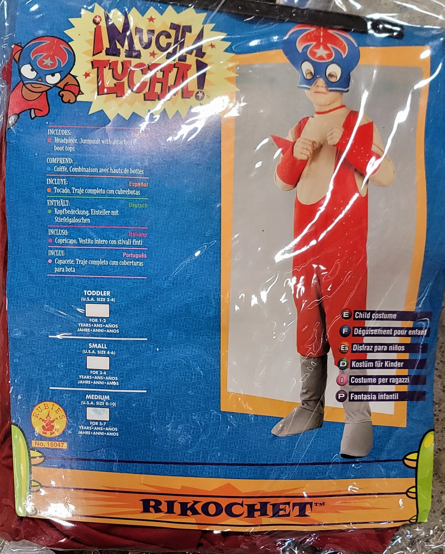 Mucha Lucha Child Costume ( medium size )