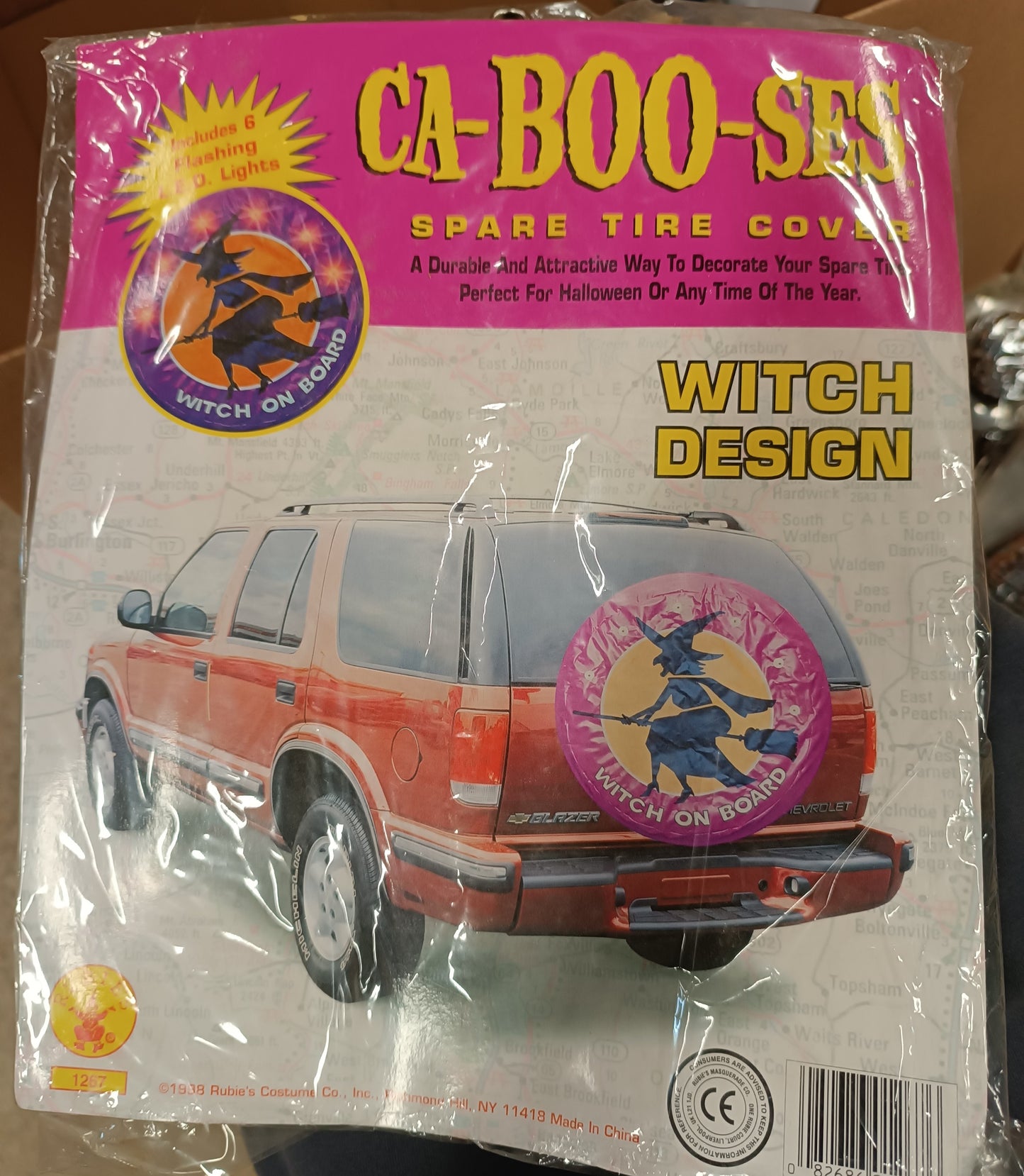 CA-BOO-SES WITCH Design Spare tire cover