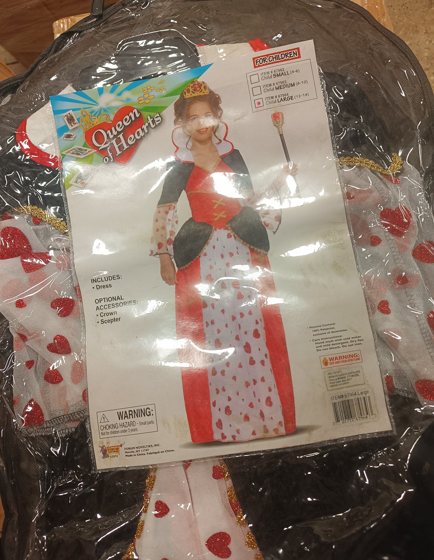 Queen of Hearts Dress Child L