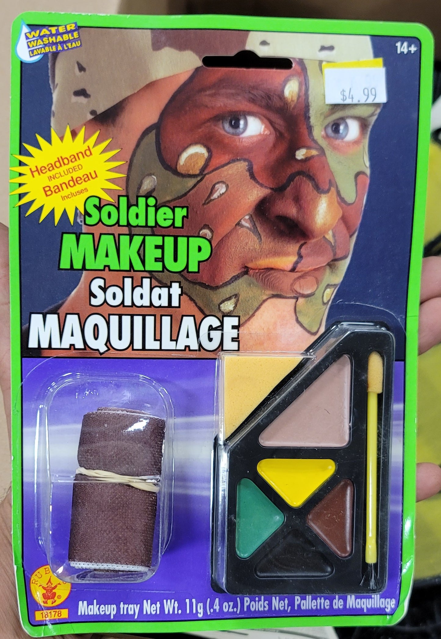 Soldier Makeup headband included