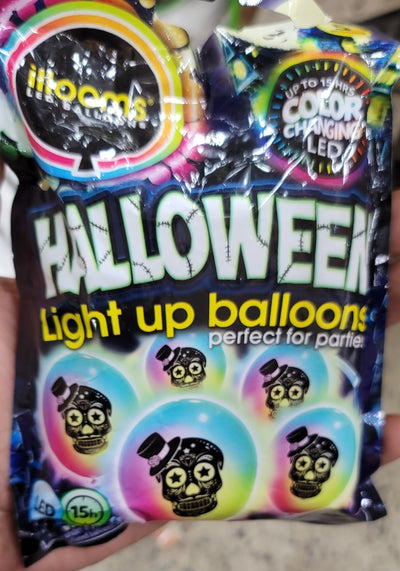 Halloween lights up balloons
