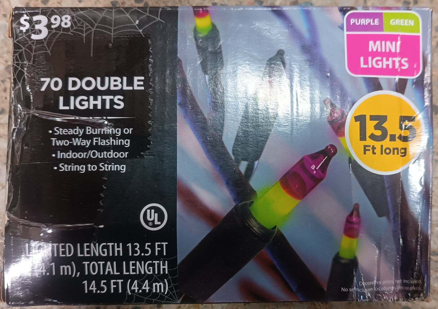 Mini Lights Purple Green 13.5 FT