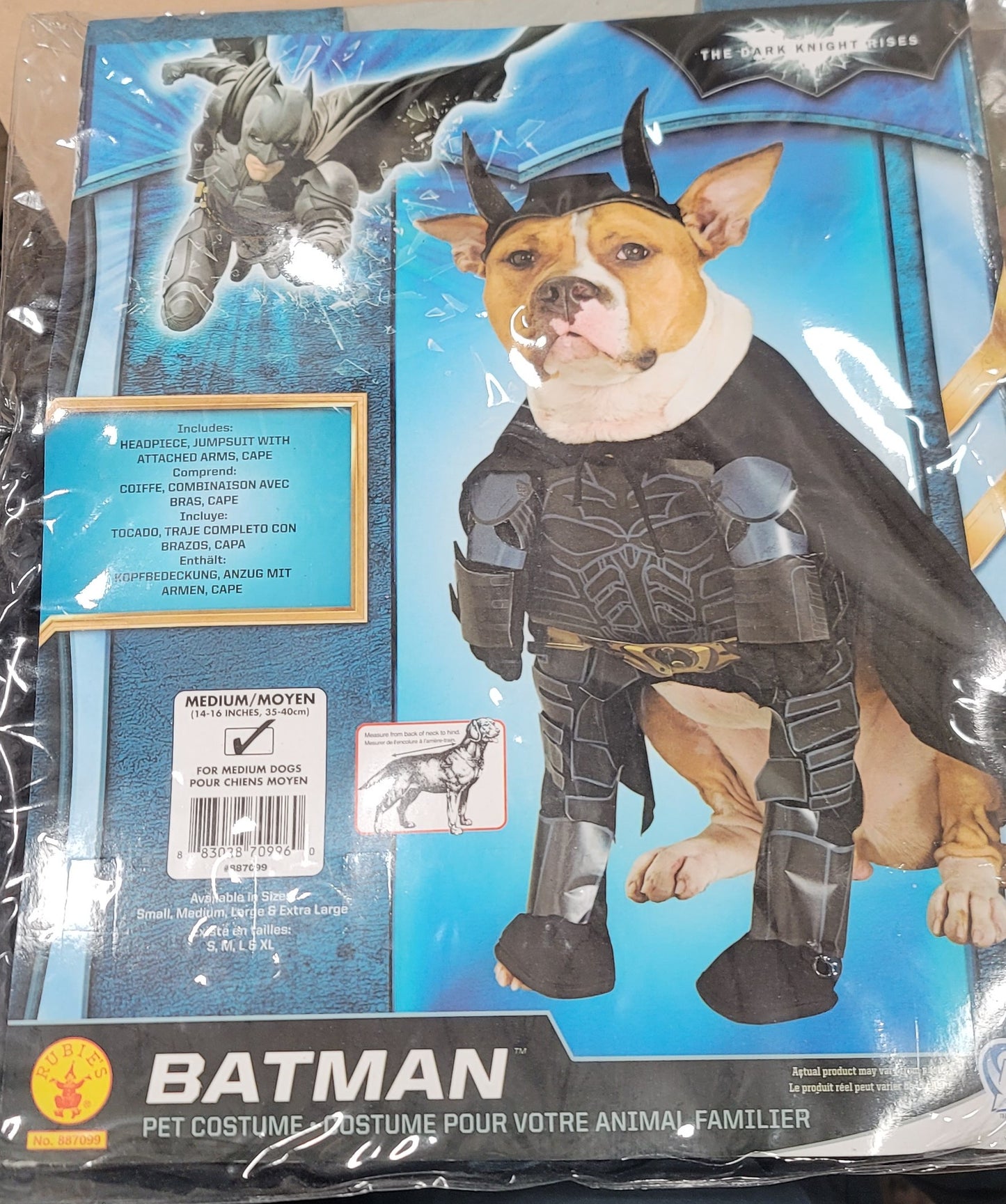 BATMAN Pet Costume 14-16 inches medium