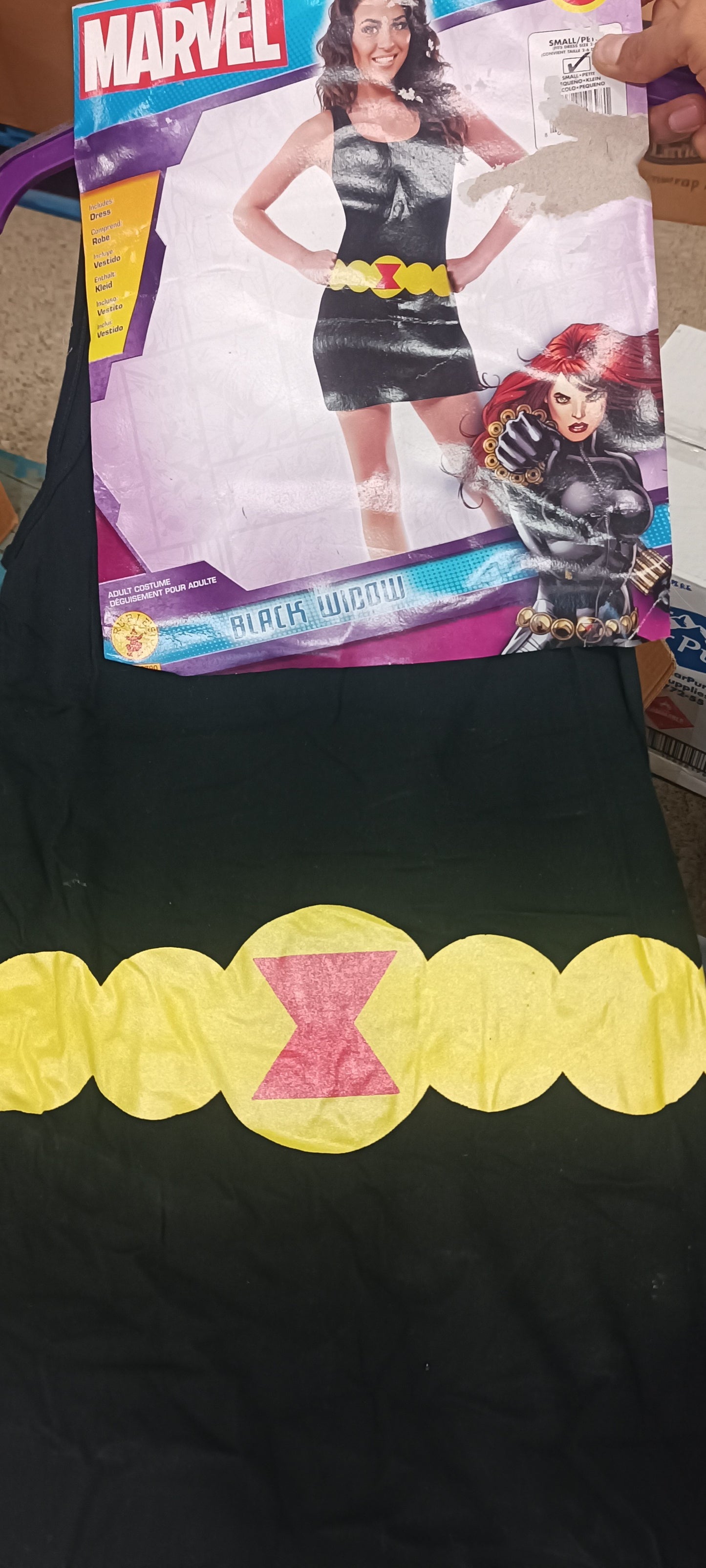 Marvel Black Window Shirt S