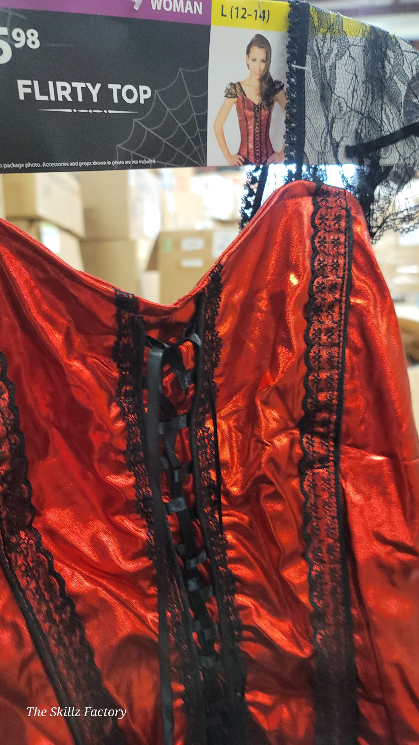 Flirty top women L 12-14