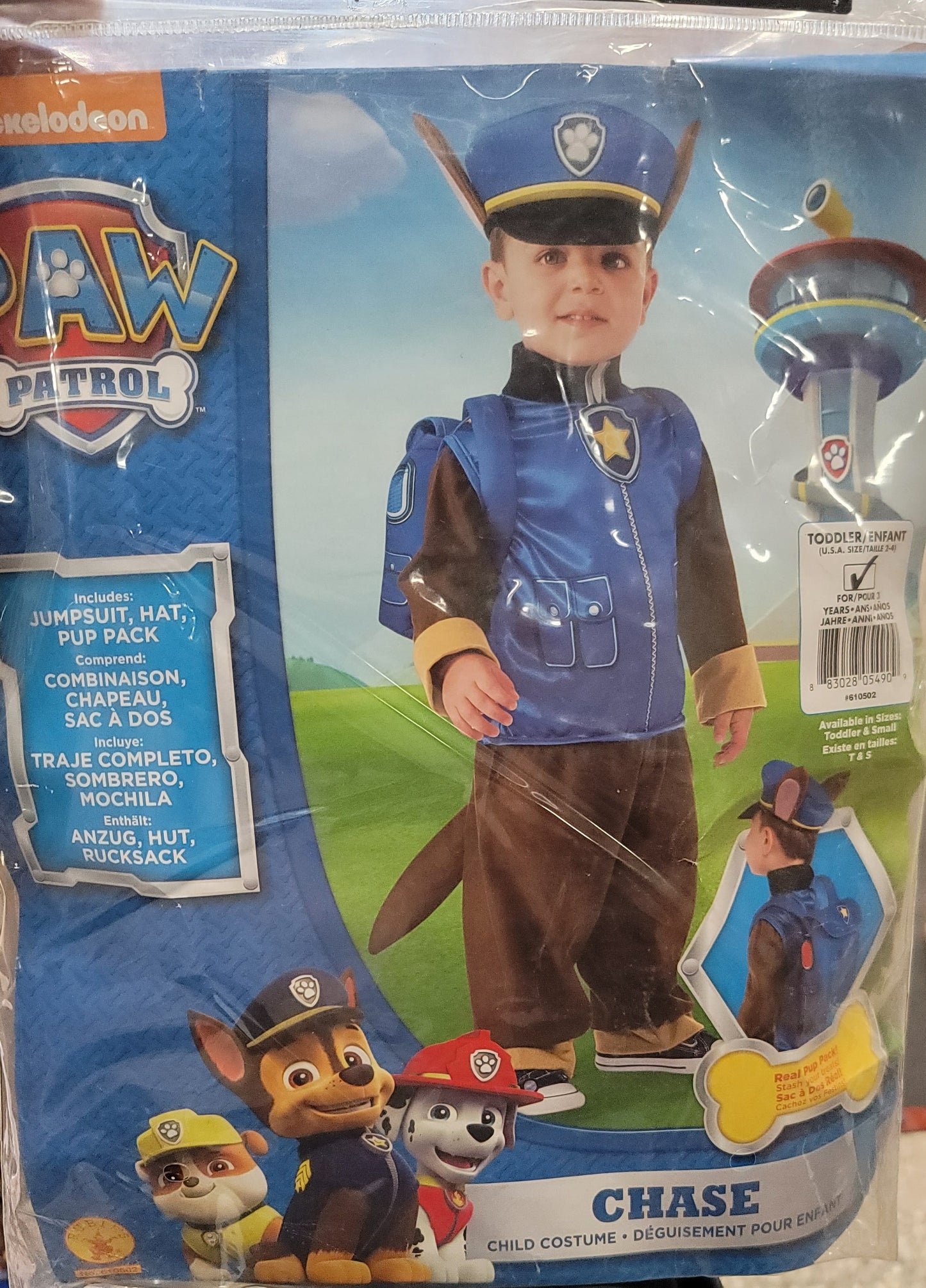 Chase child Costume 2-4 years