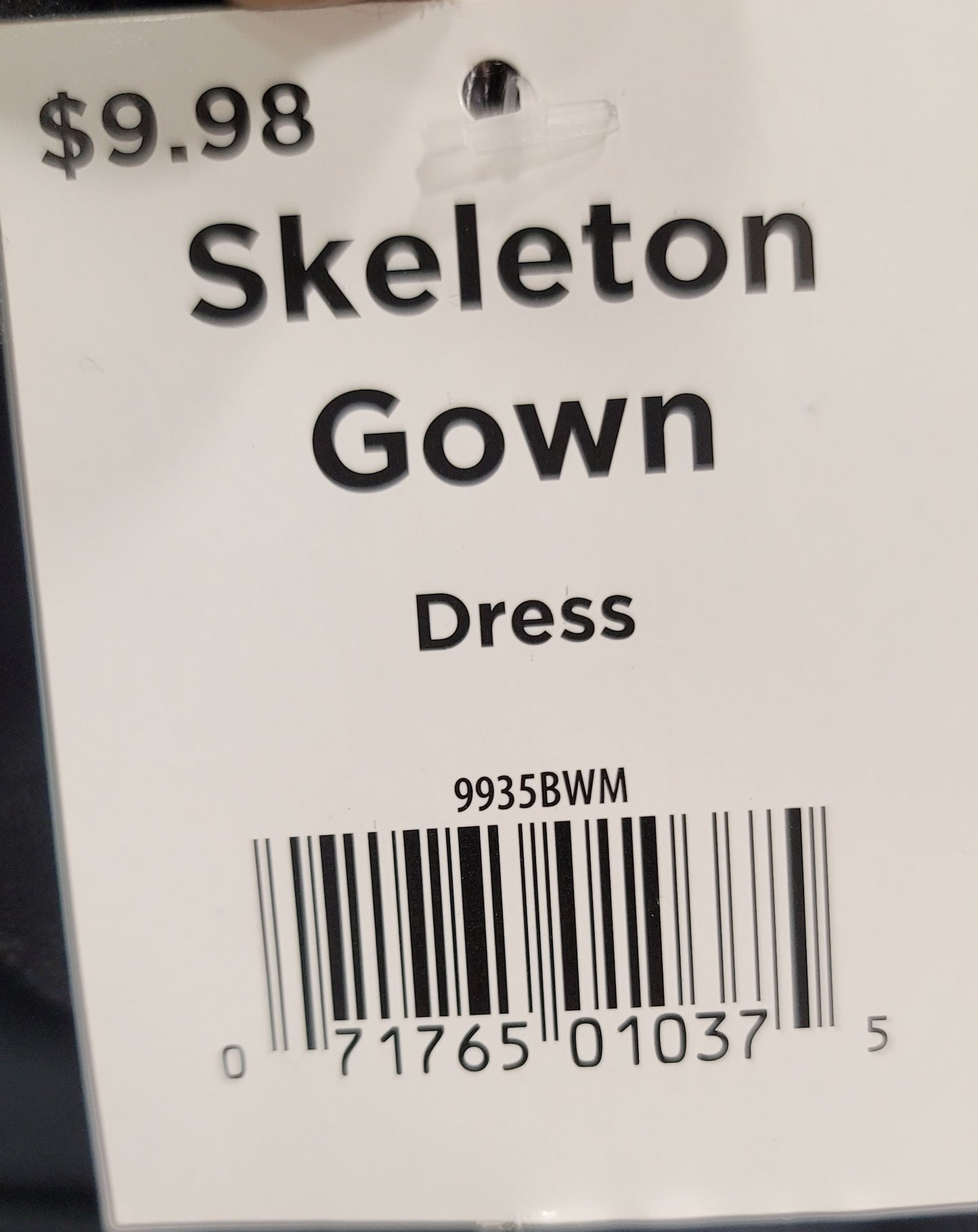 Skeleton gown Costume
