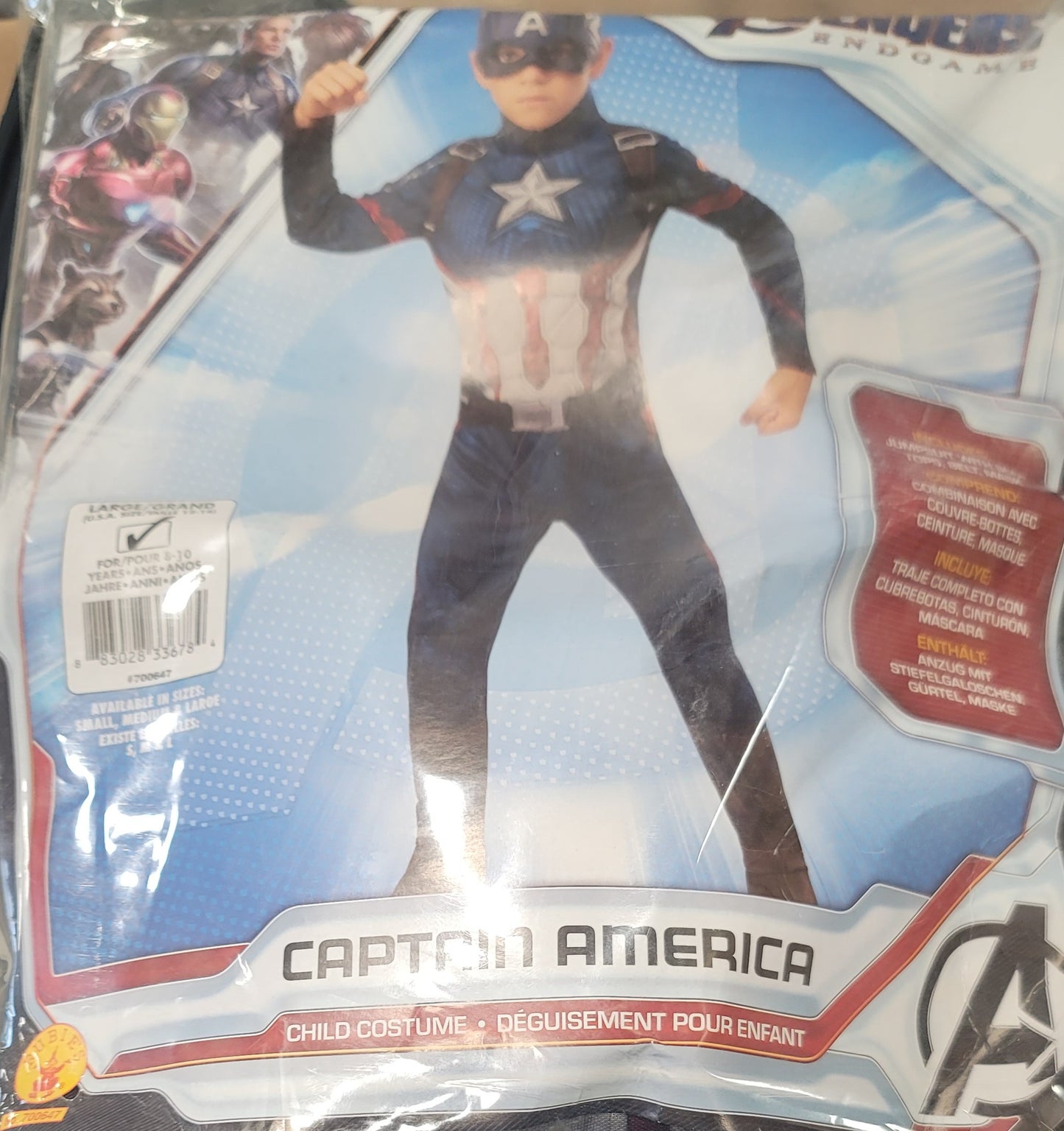 Avengers captain America large 12-14