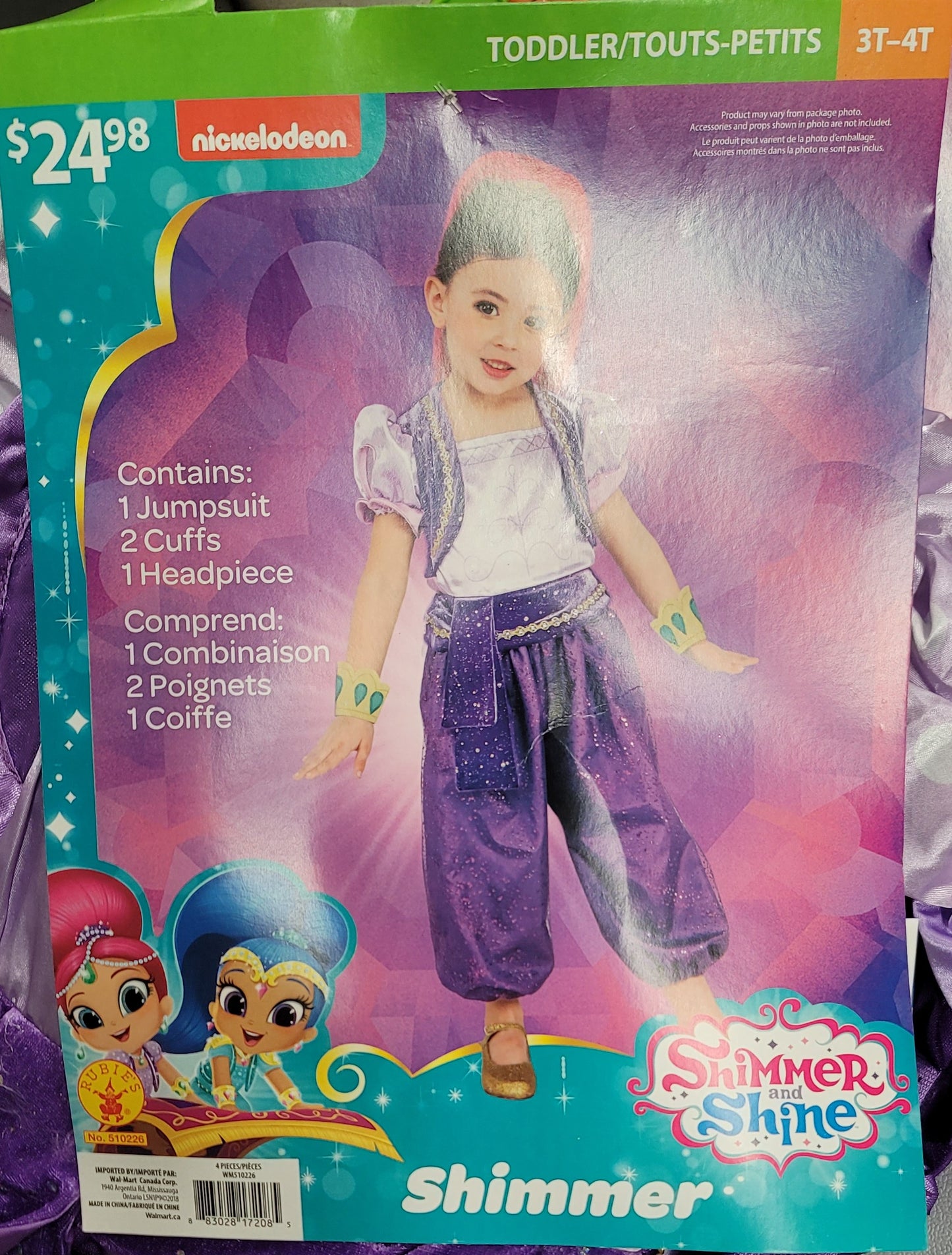 Shimmer and shine toddler 3t-4t 172085