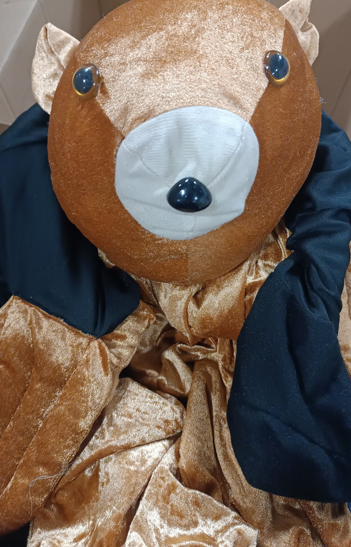 Men Piggyback Bear