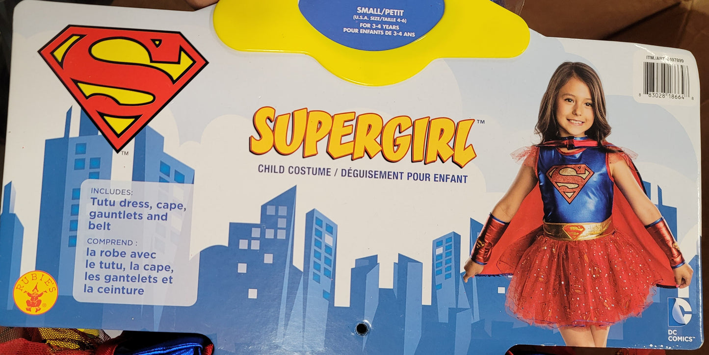 Supergirl Child Costume small 4-6 years