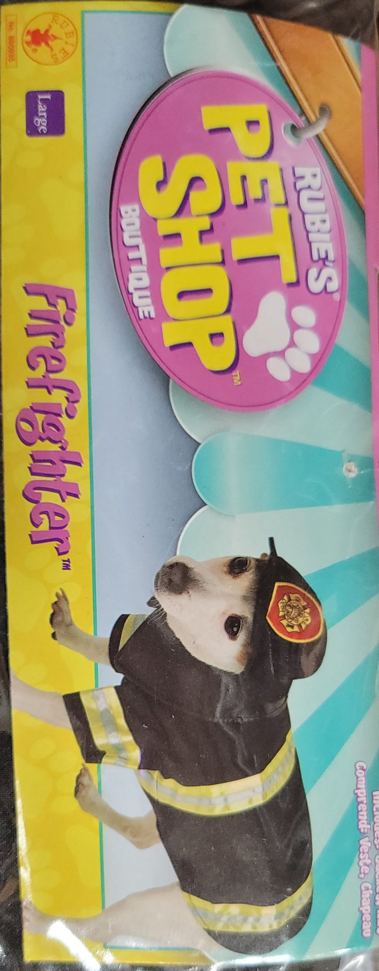 Firefighter Pet Costume Large size