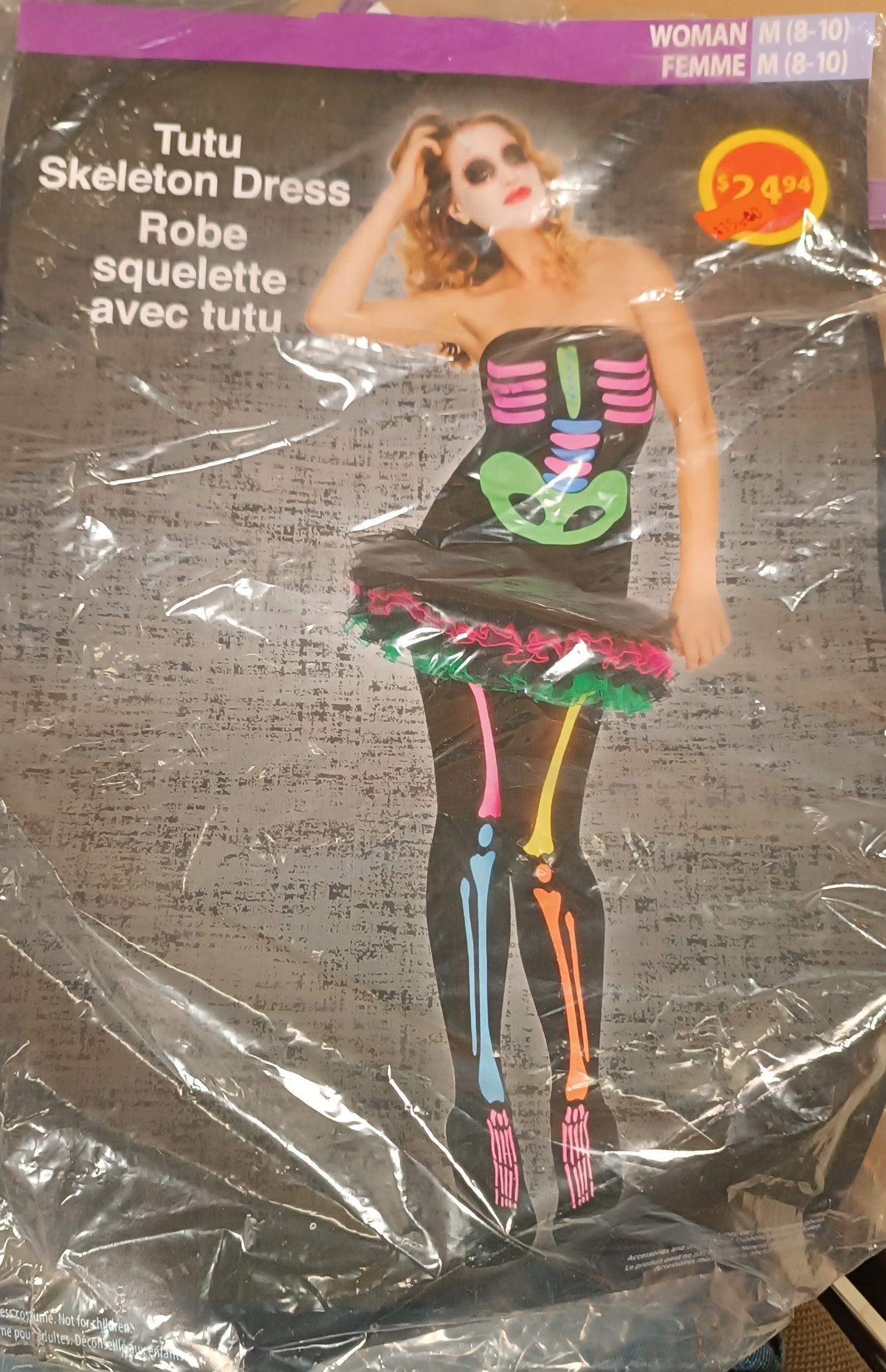 Tutu Skeleton dress M 8-10