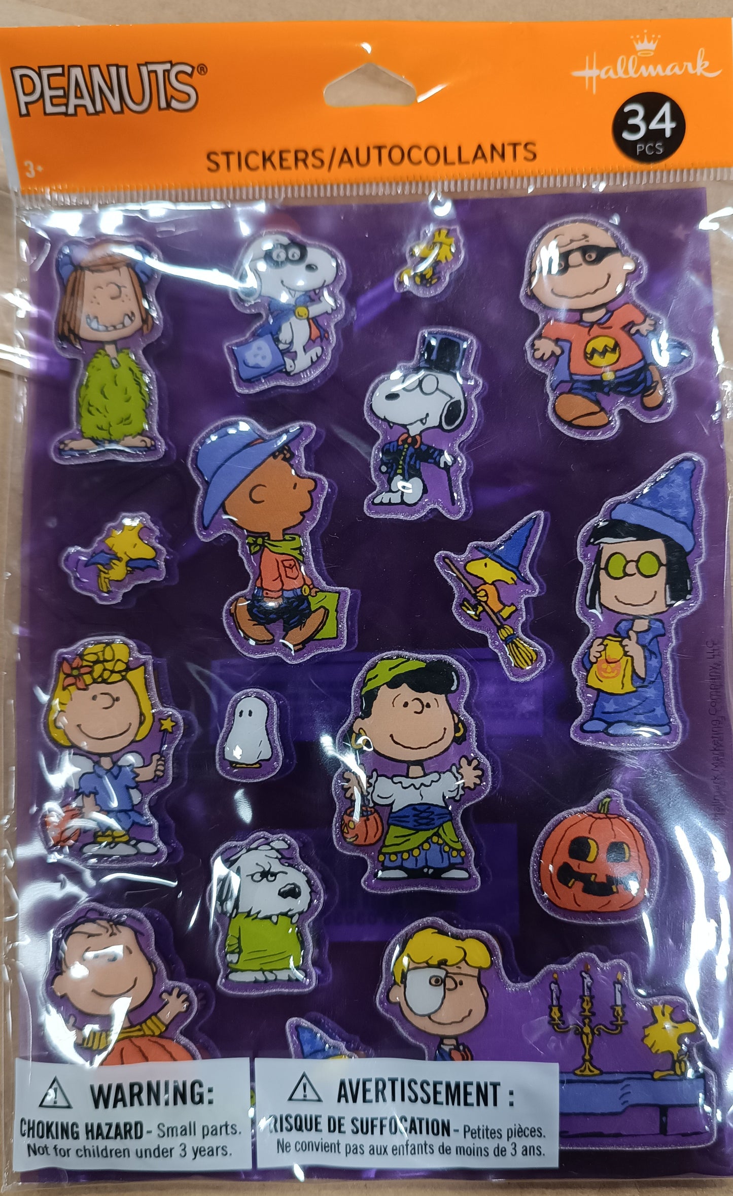 Peanuts Stickers 34 Pcs