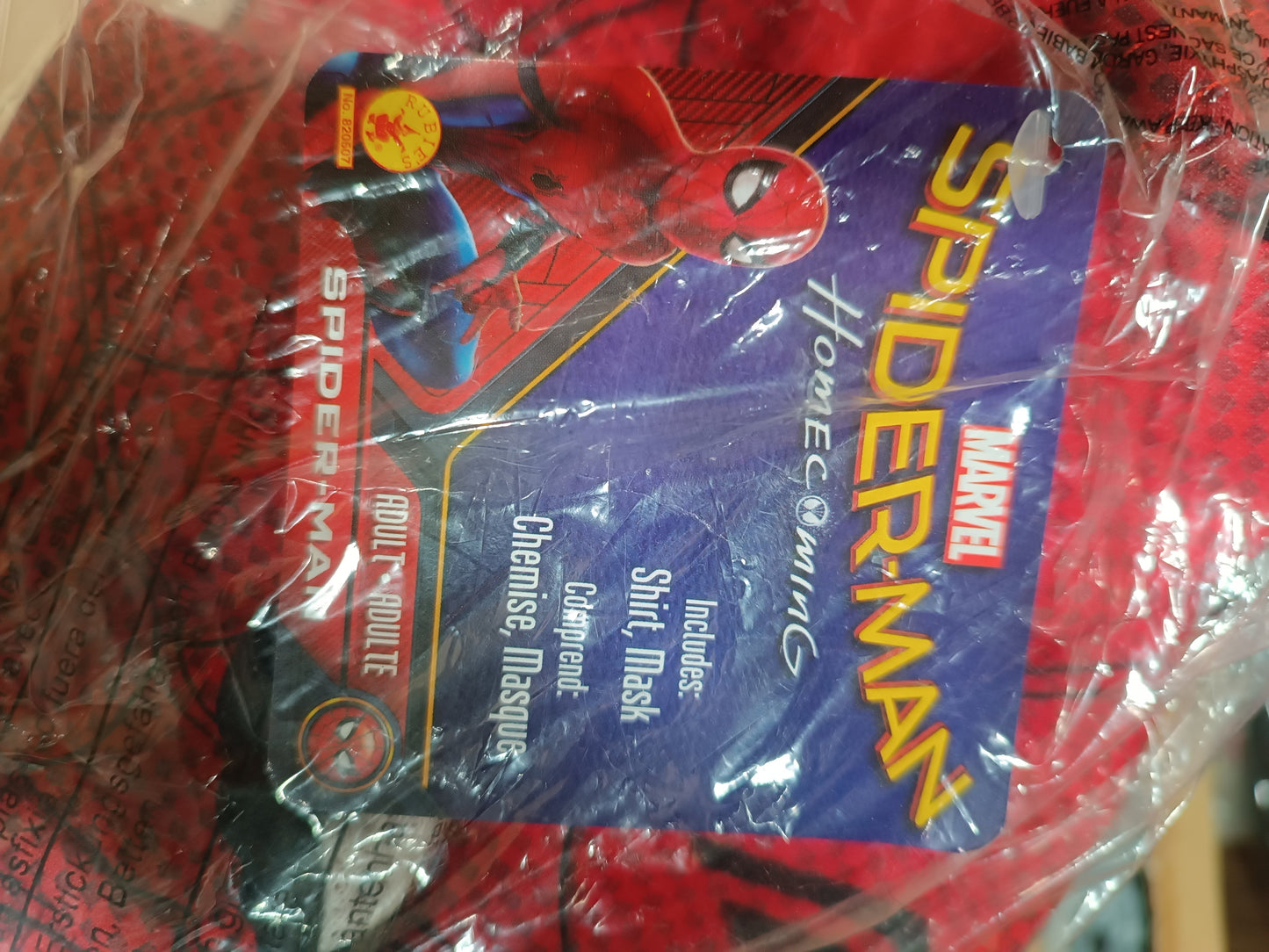 SpiderMan Homecoming Adult